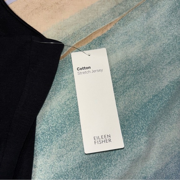 Eileen Fisher Culotte Cotton Stretch Jersey Sleeveless Wide Leg Jumpsuit Black L - Picture 6 of 8